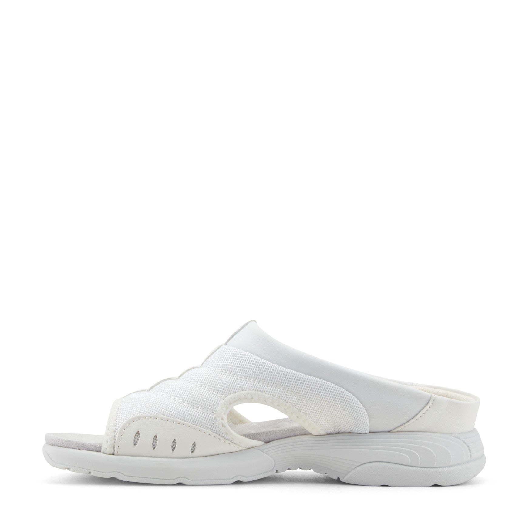 Easy Spirit Traciee Slip On Sandals - White Multi Fabric