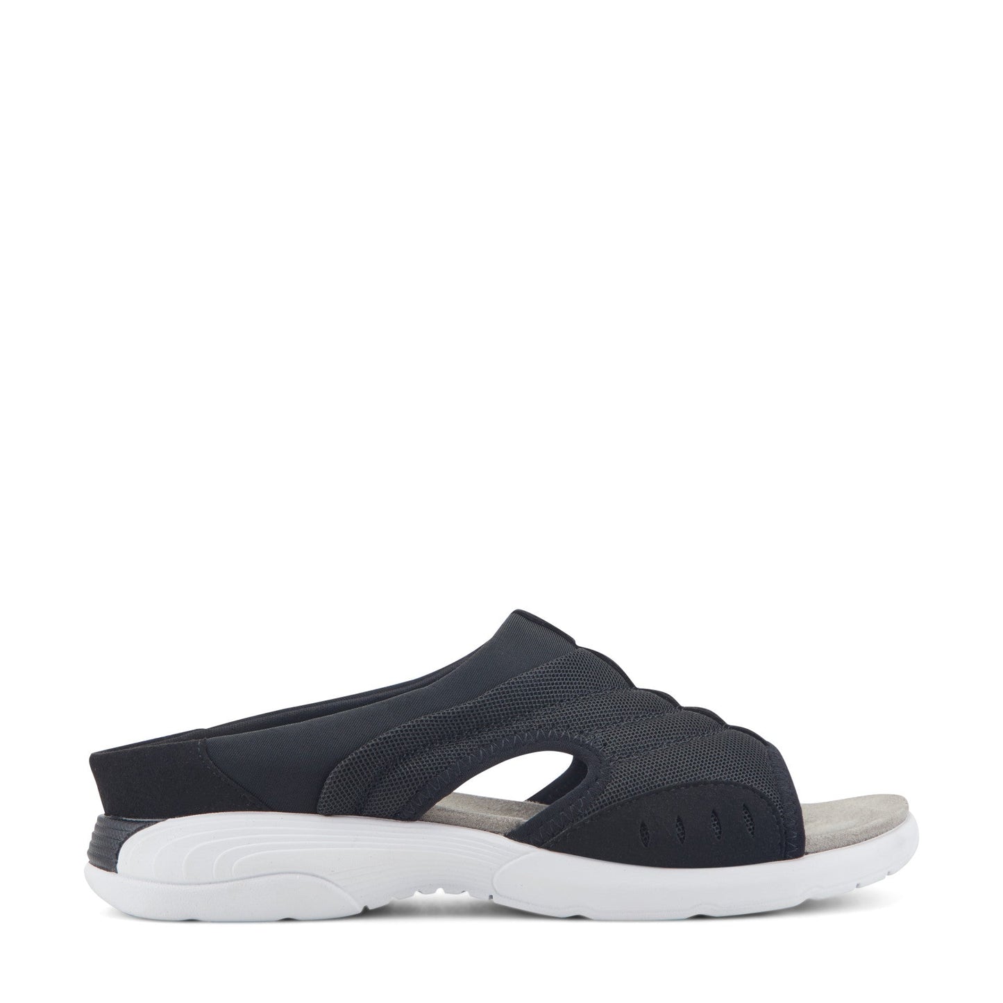 Easy Spirit Traciee Slip On Sandals - Black Multi Fabric
