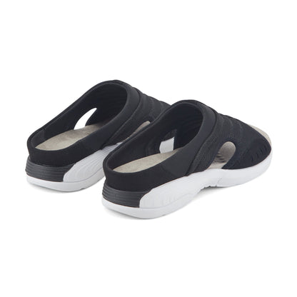 Easy Spirit Traciee Slip On Sandals - Black Multi Fabric