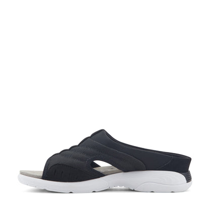 Easy Spirit Traciee Slip On Sandals - Black Multi Fabric