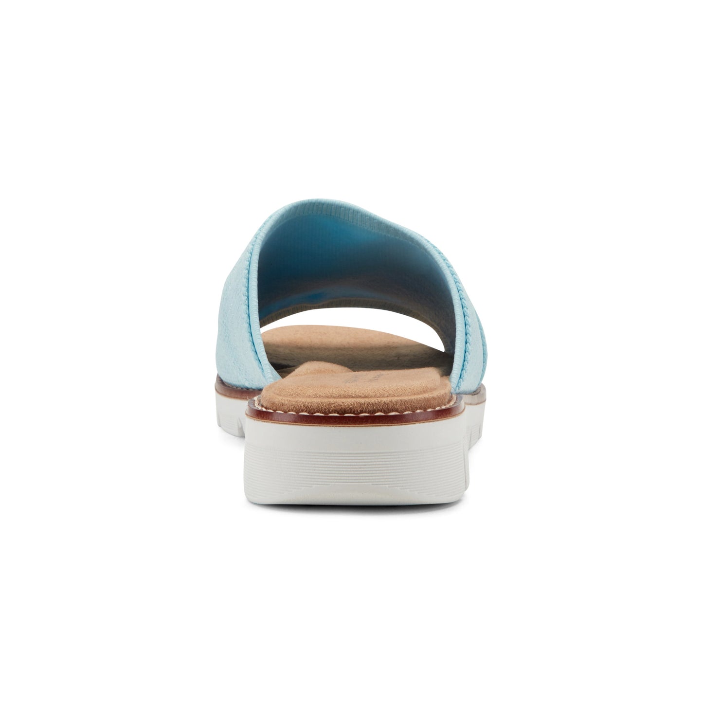 Easy Spirit Josy Knotted Slide Sandals - Light Blue