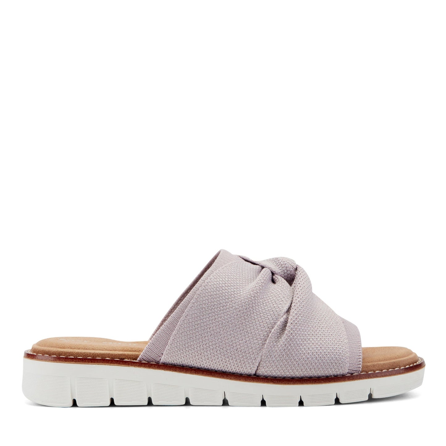 Easy Spirit Josy Knotted Slide Sandals - Light Purple