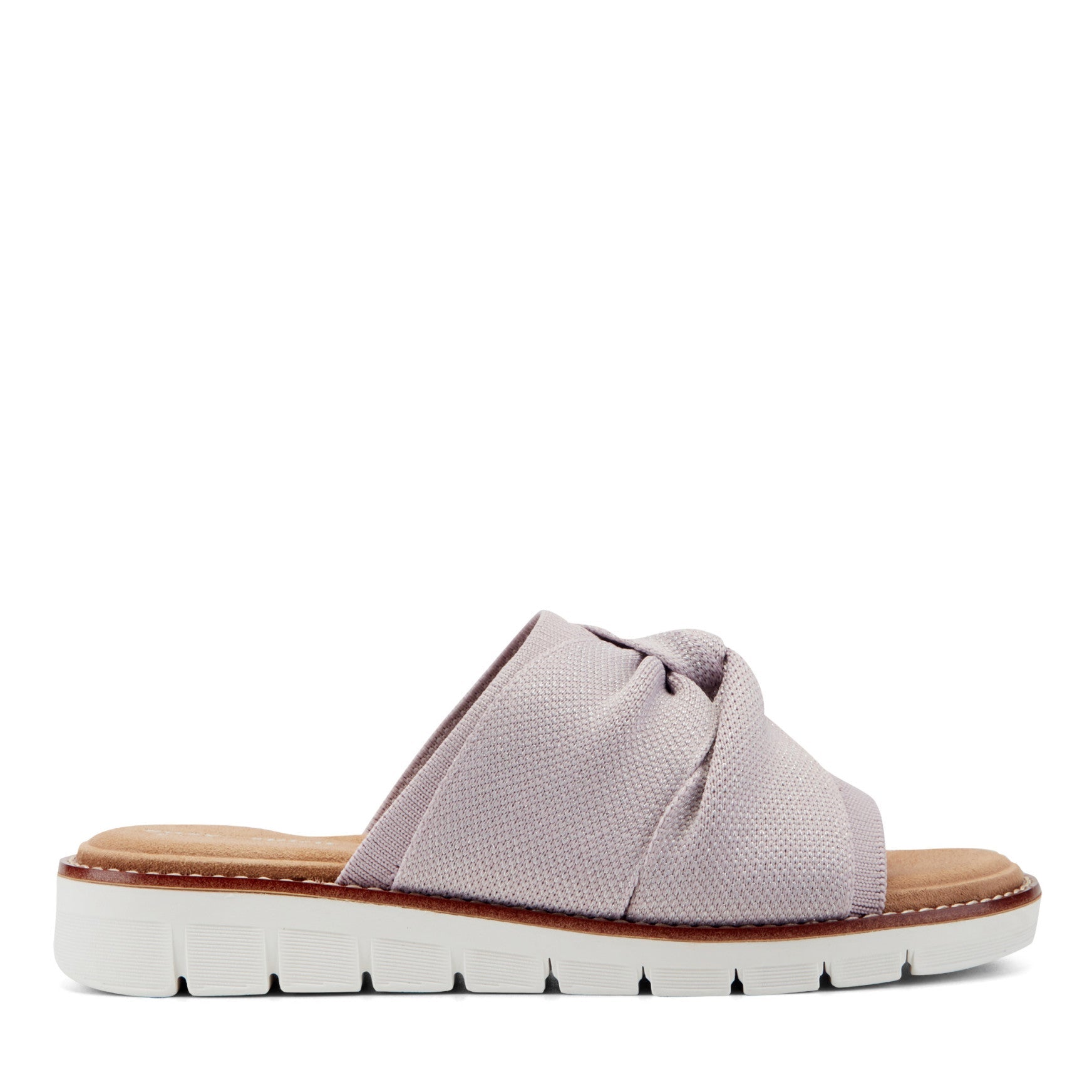 Easy Spirit Josy Knotted Slide Sandals - Light Purple