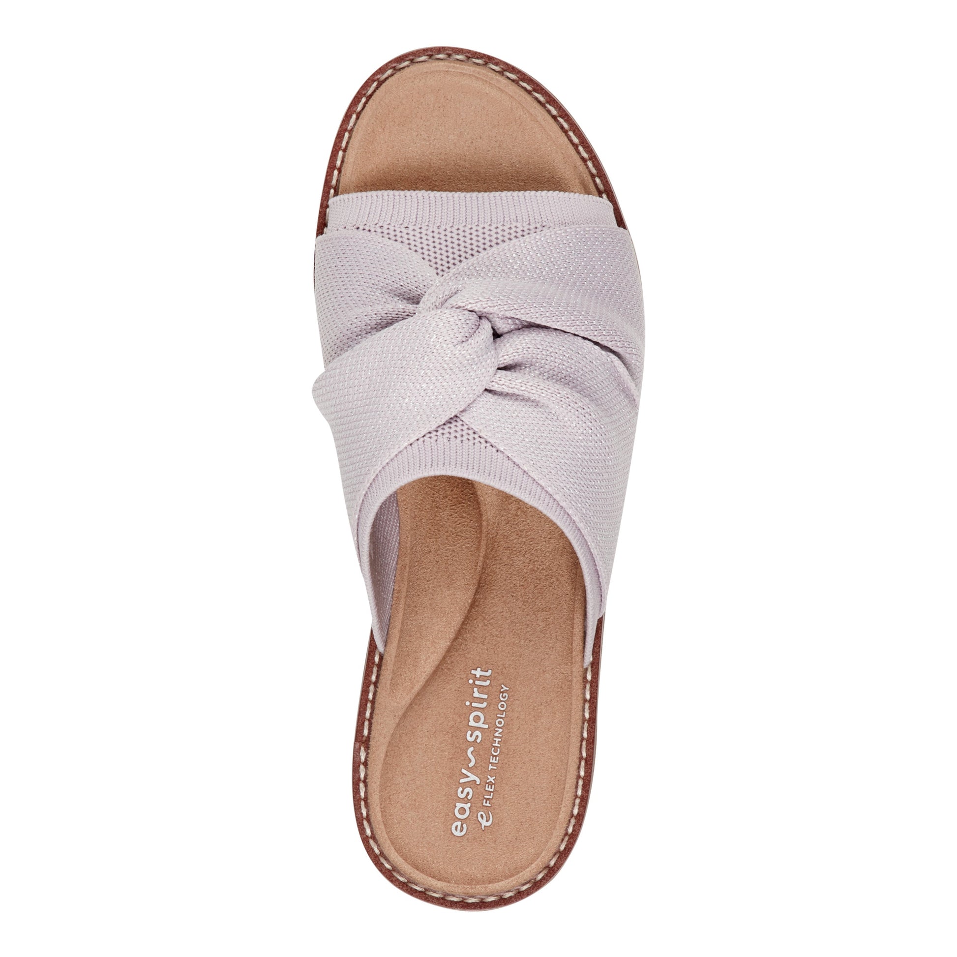Easy Spirit Josy Knotted Slide Sandals - Light Purple