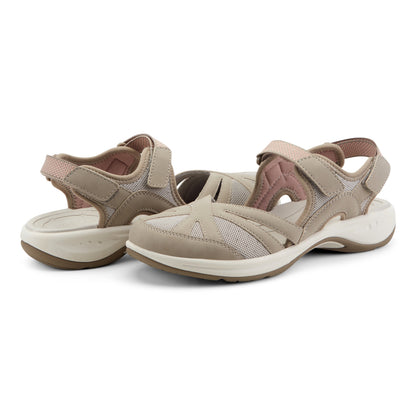 Easy Spirit Splash Flat Hiking Sandals - Taupe