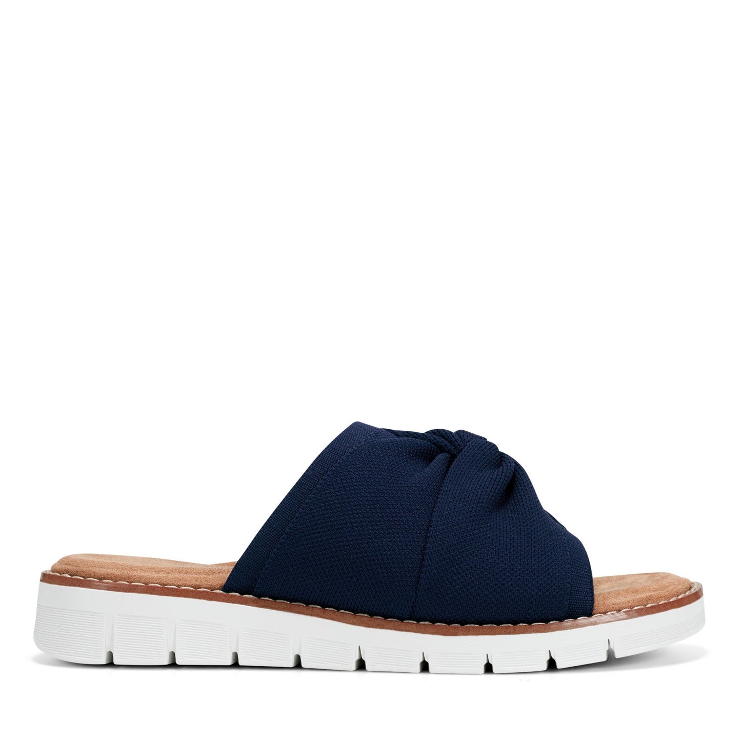 Easy Spirit Josy Knotted Slide Sandals - Navy