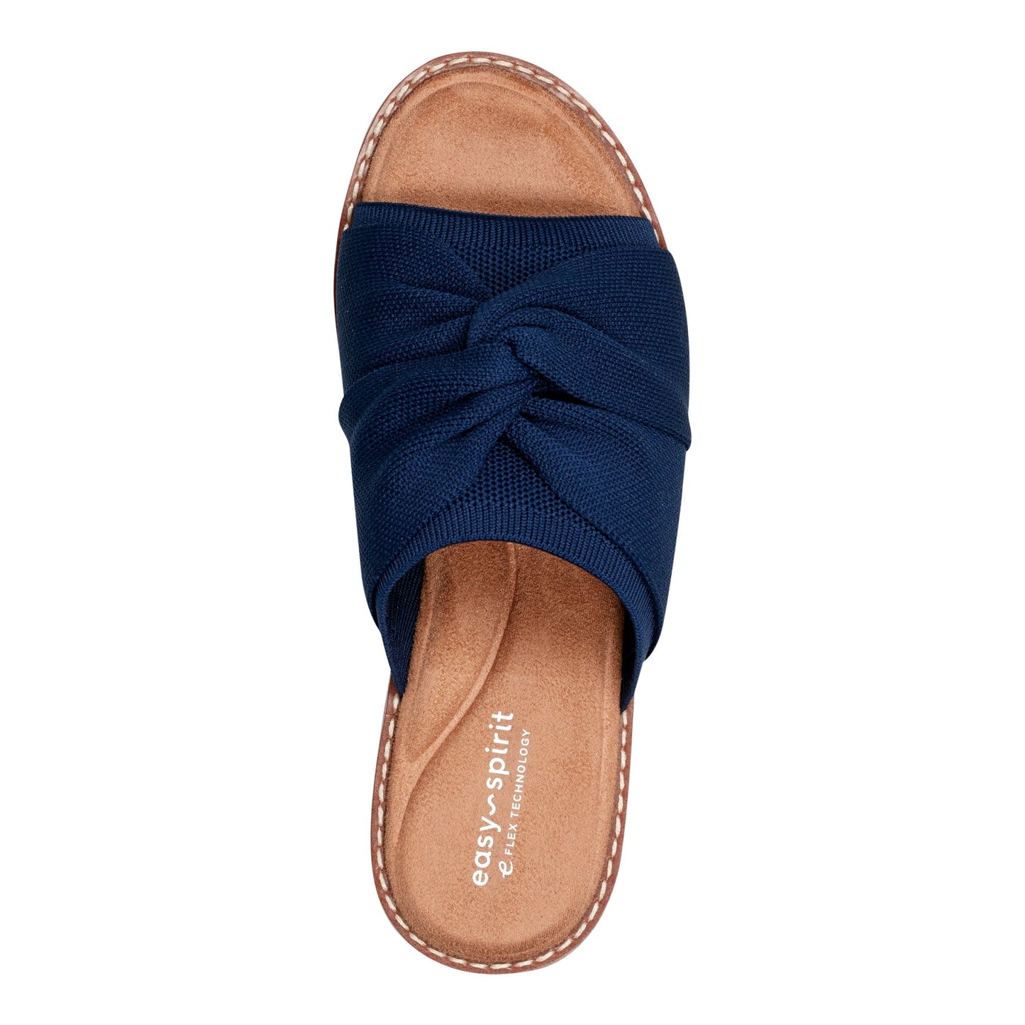 Easy Spirit Josy Knotted Slide Sandals - Navy