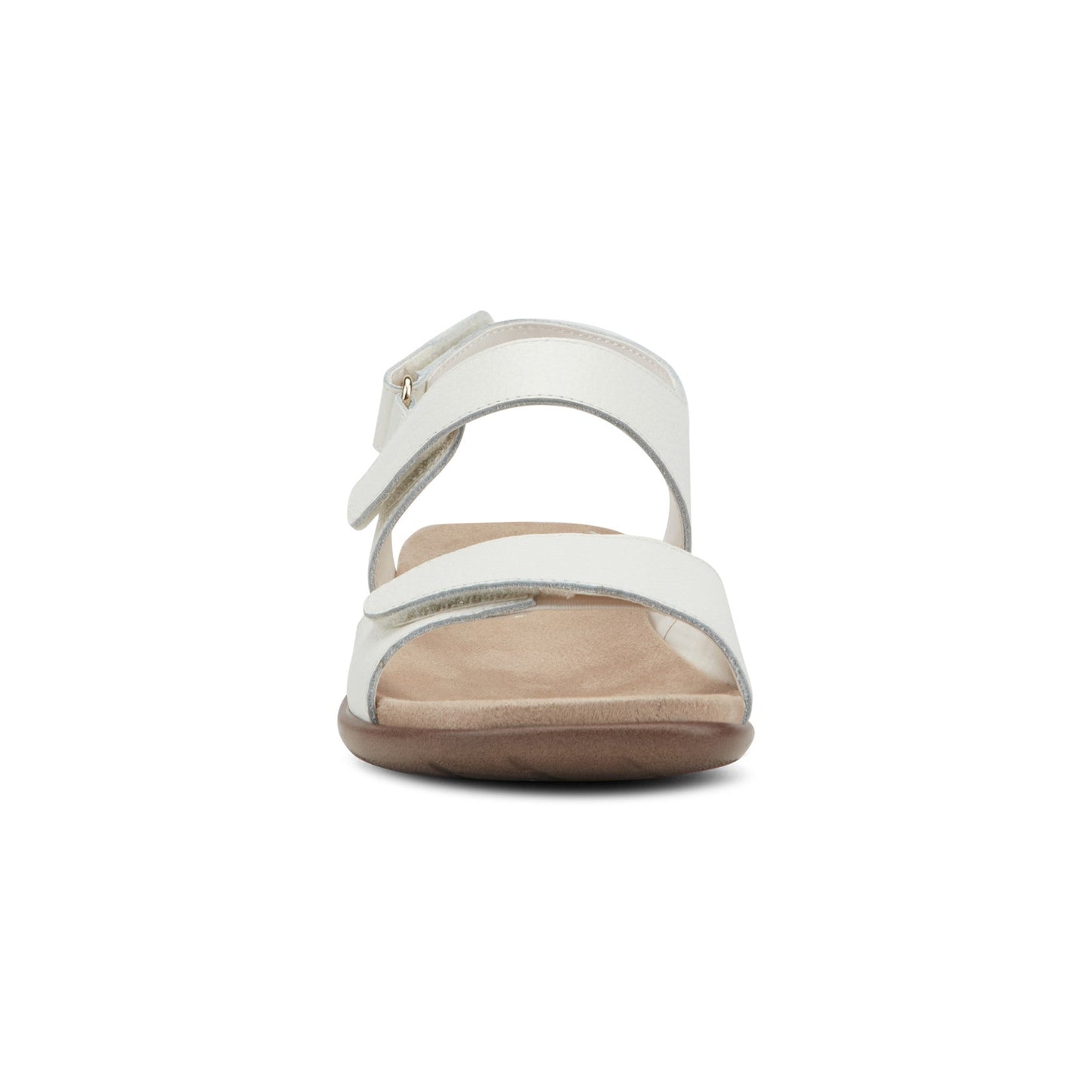 Easy Spirit Hartwell Flat Sandals - White Leather