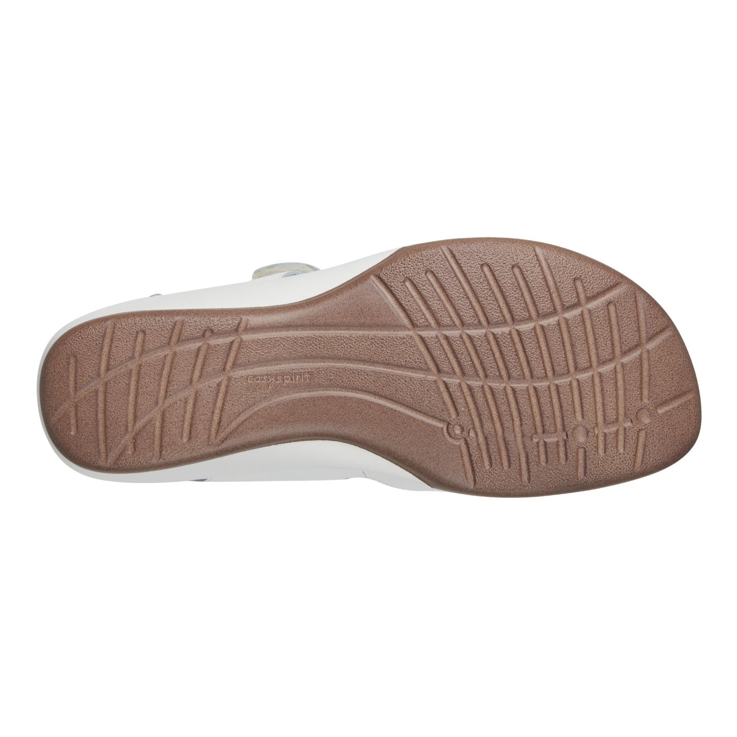 Easy Spirit Hartwell Flat Sandals - White Leather