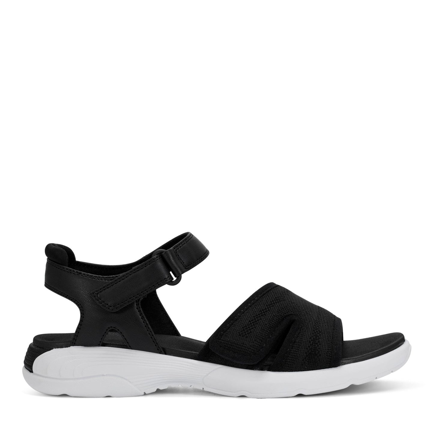 Easy Spirit Tayton Flat Sandals - Black