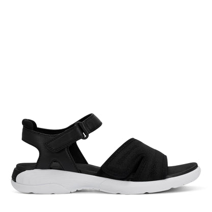 Easy Spirit Tayton Flat Sandals - Black