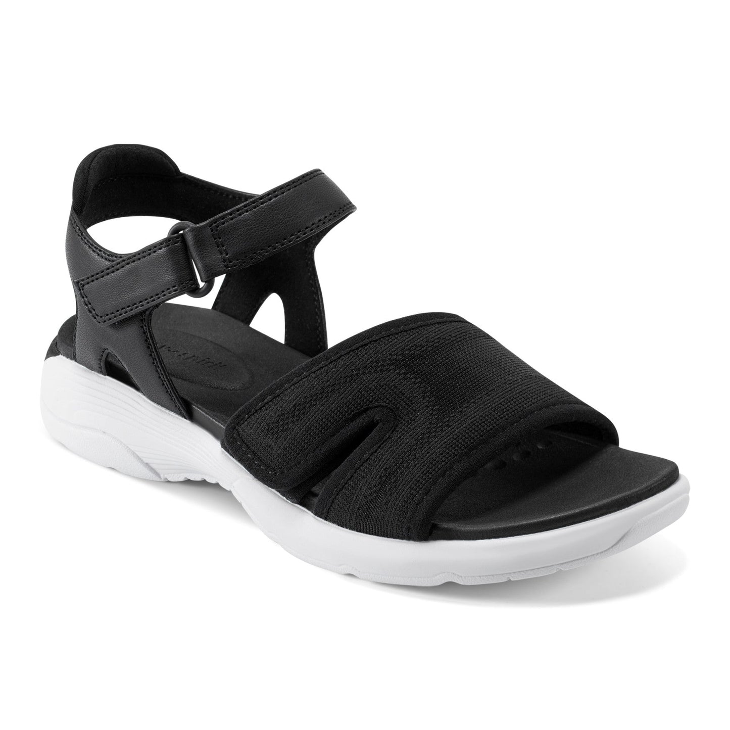 Easy Spirit Tayton Flat Sandals - Black