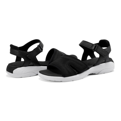 Easy Spirit Tayton Flat Sandals - Black