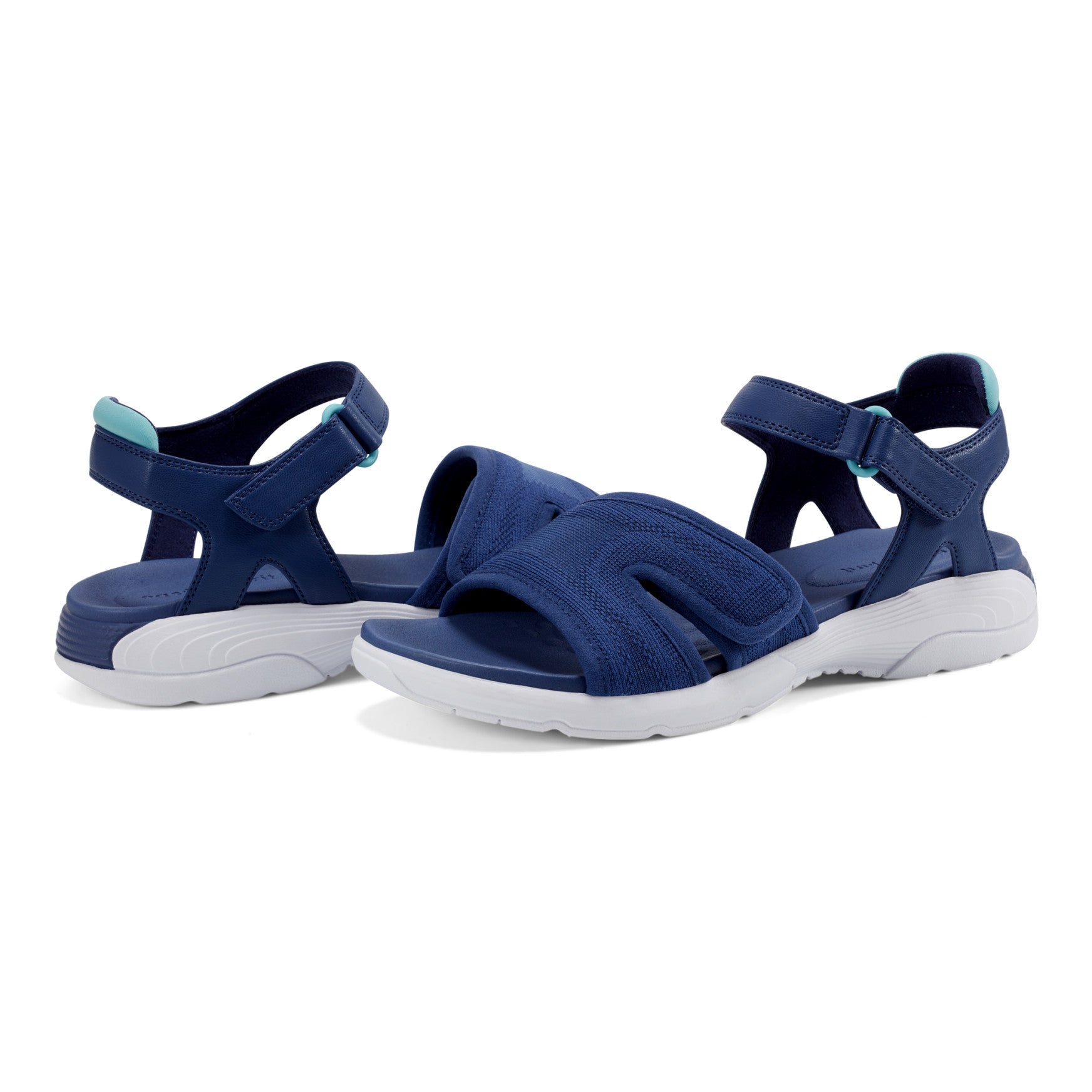 Easy Spirit Tayton Flat Sandals - Navy