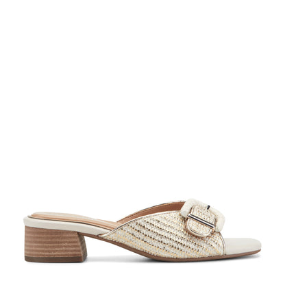 Easy Spirit Rosalind Raffia Dress Sandals - Ivory