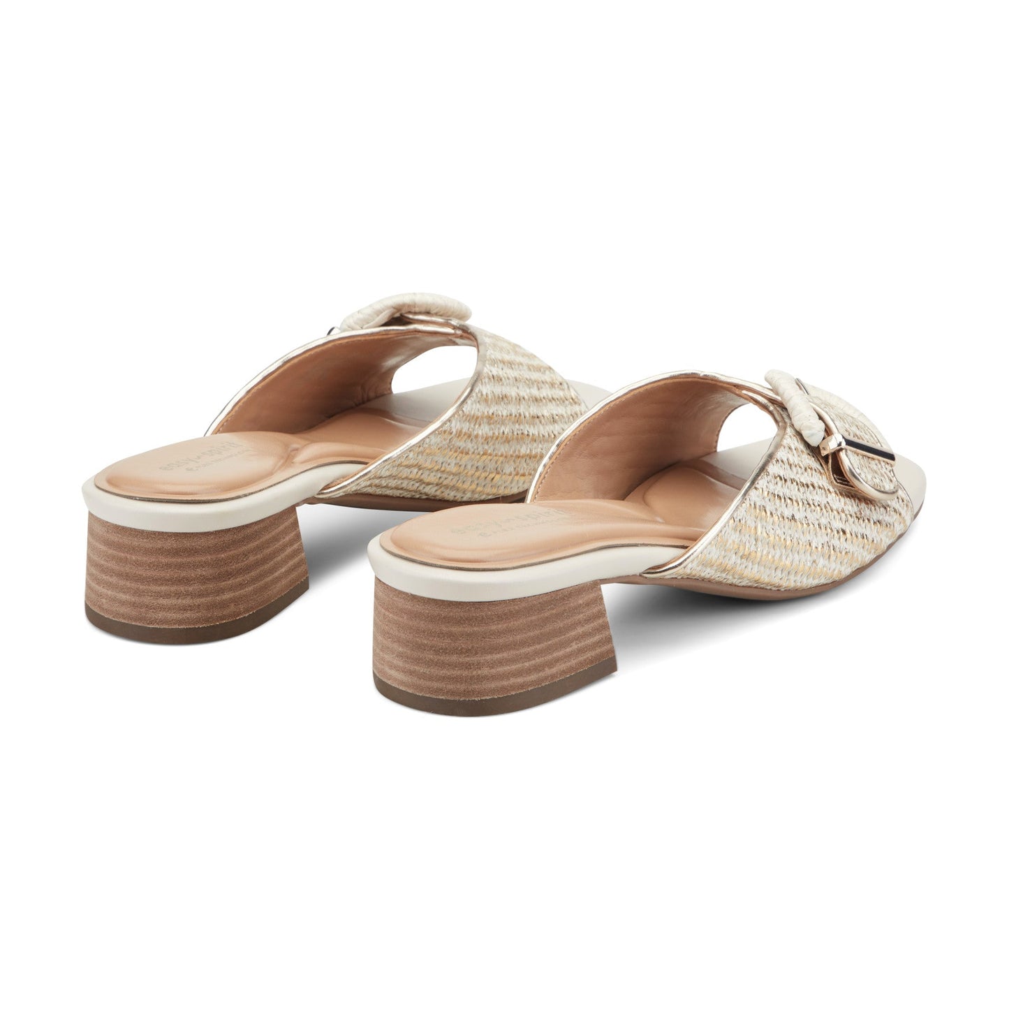 Easy Spirit Rosalind Raffia Dress Sandals - Ivory
