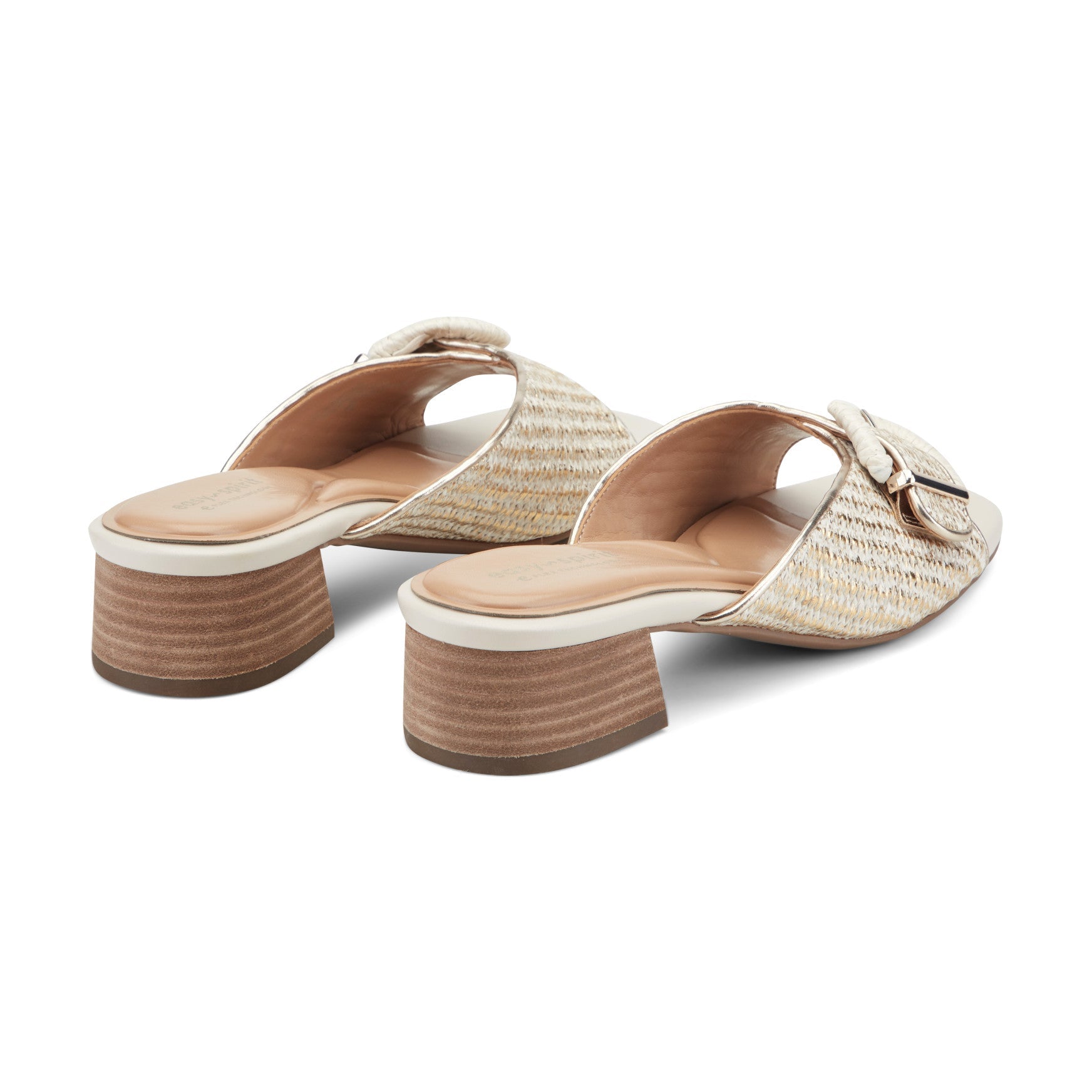 Easy Spirit Rosalind Raffia Dress Sandals - Ivory
