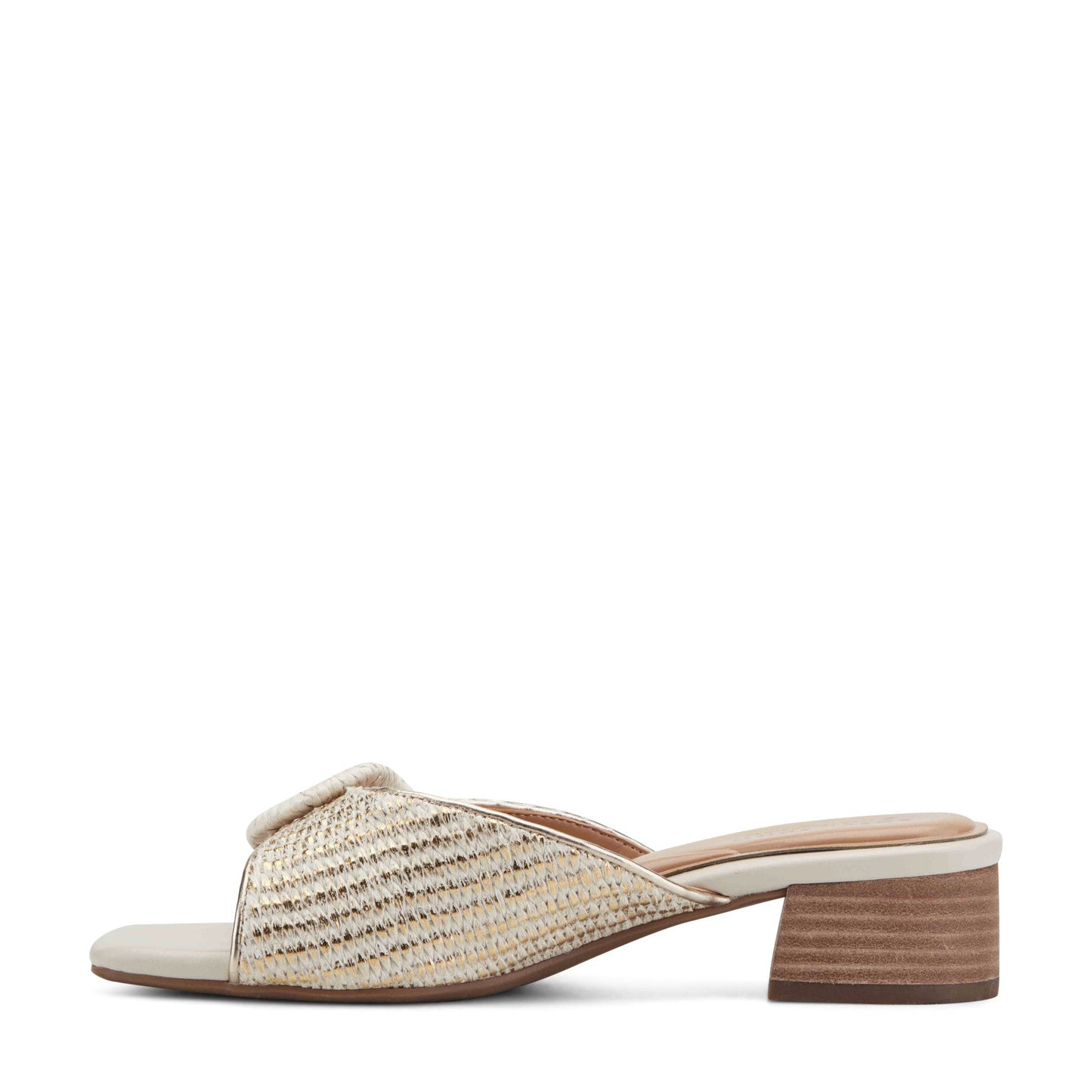 Easy Spirit Rosalind Raffia Dress Sandals - Ivory