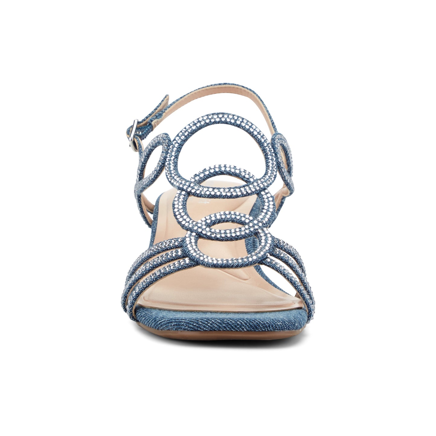 Easy Spirit Yana Embellished Dress Sandals - Medium Blue