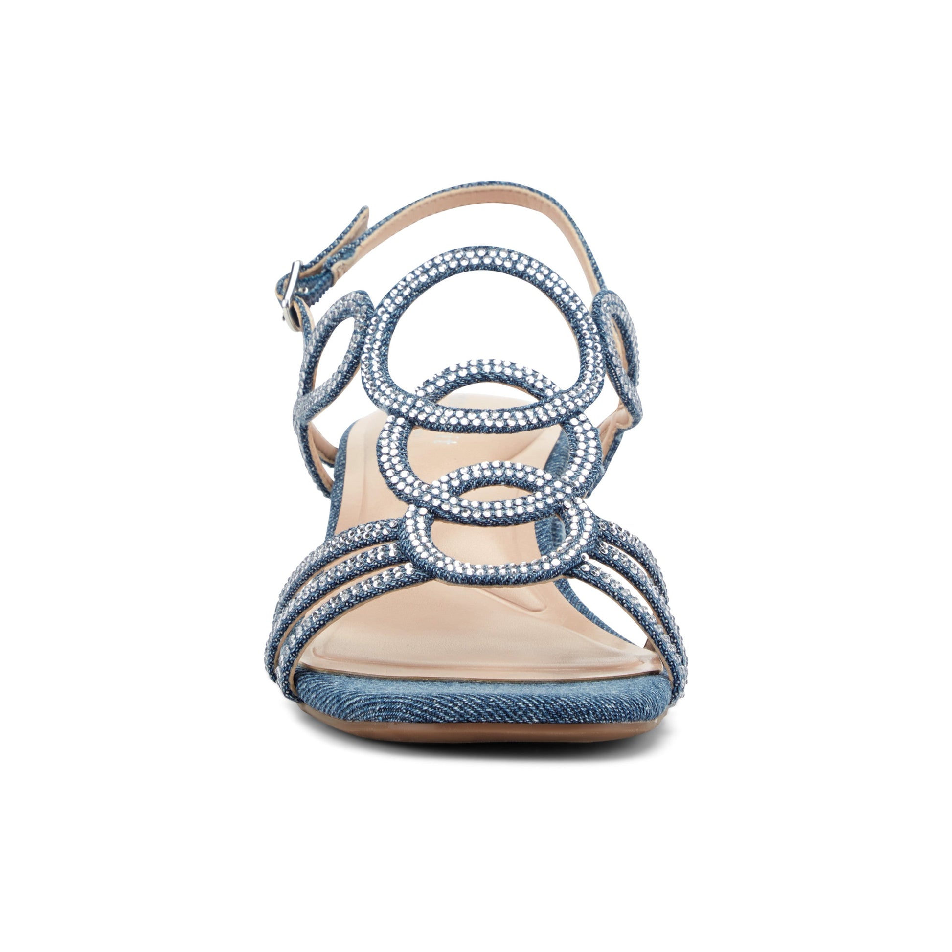 Easy Spirit Yana Embellished Dress Sandals - Medium Blue