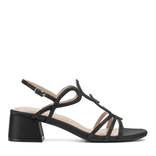 Easy Spirit Yana Embellished Dress Sandals - Black