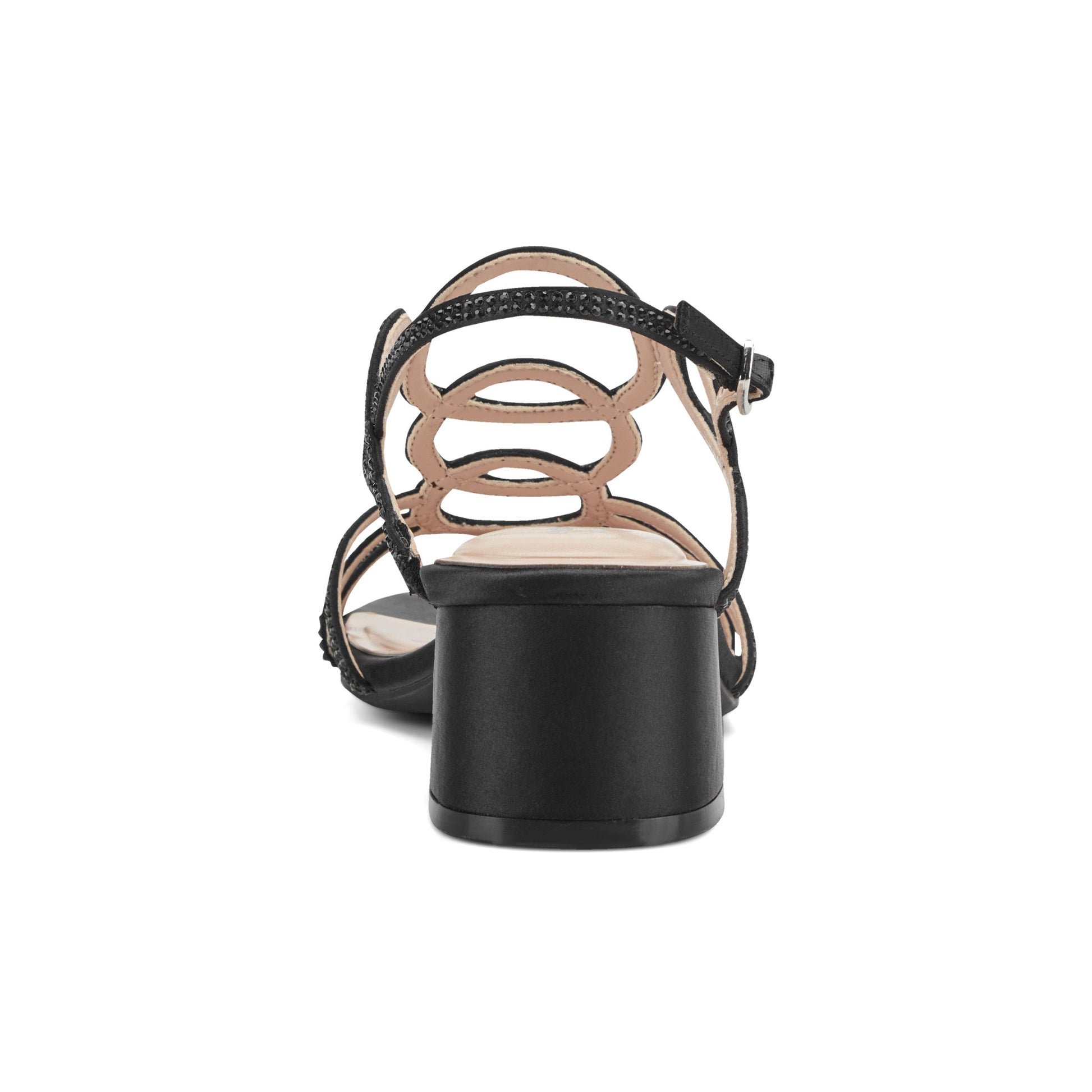Easy Spirit Yana Embellished Dress Sandals - Black