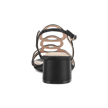 Easy Spirit Yana Embellished Dress Sandals - Black