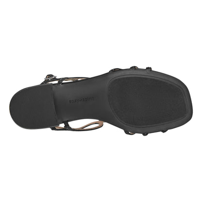 Easy Spirit Yana Embellished Dress Sandals - Black