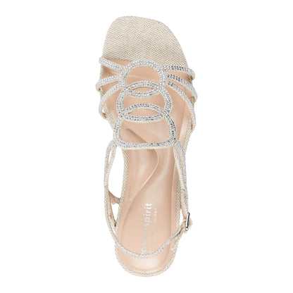 Easy Spirit Yana Embellished Dress Sandals - Light Natural