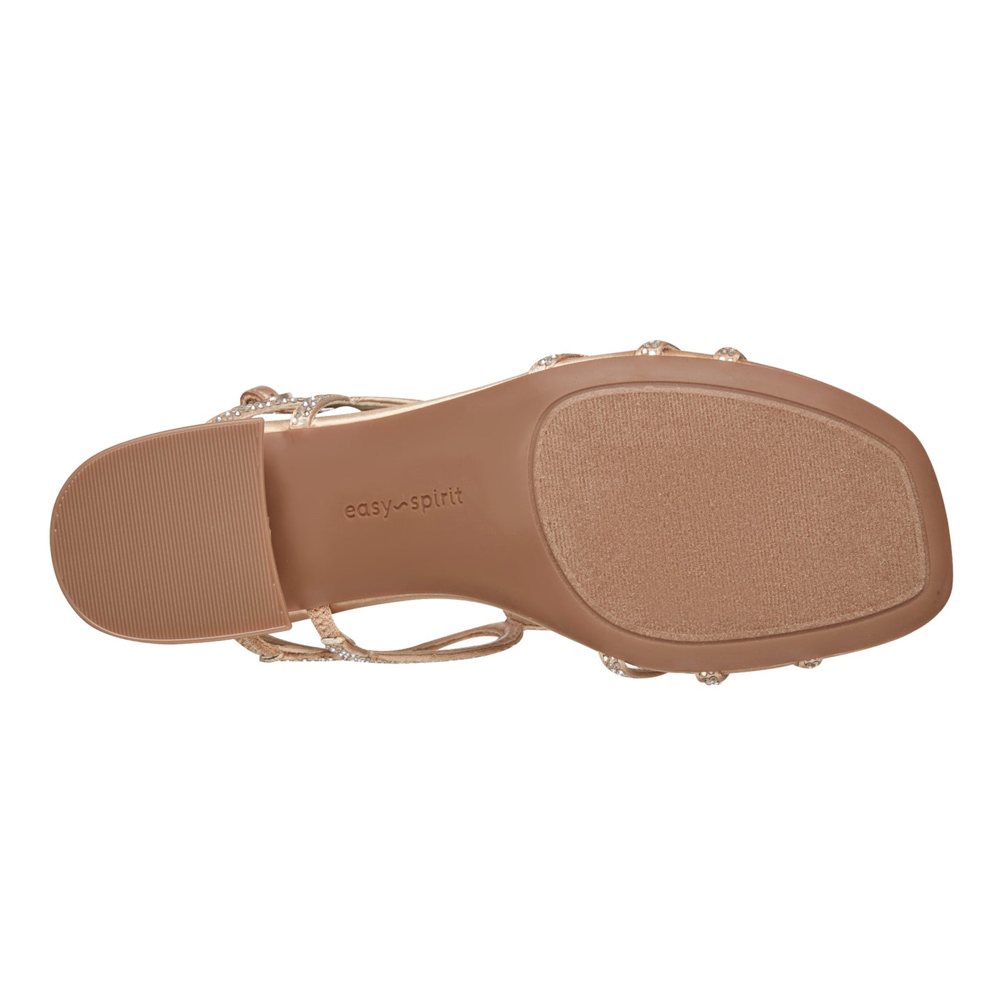 Easy Spirit Yana Embellished Dress Sandals - Light Natural