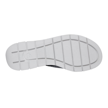 Easy Spirit Jill Crystal Embellished Sandals - Black Knit/Crystal