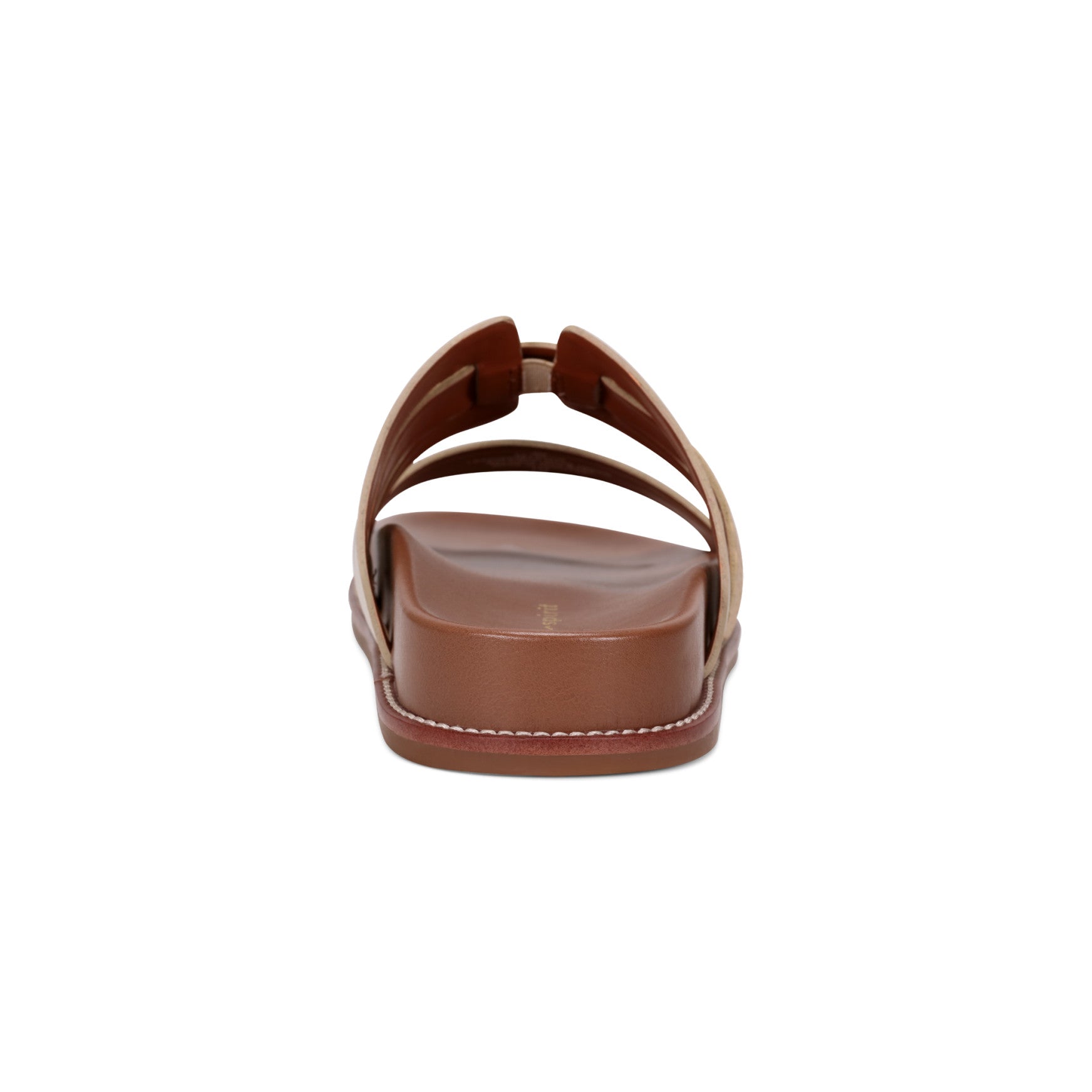 Easy Spirit Trevin Footbed Sandals - Gold Leather