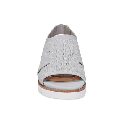 Easy Spirit Winslow Flat Sandals - Light Grey