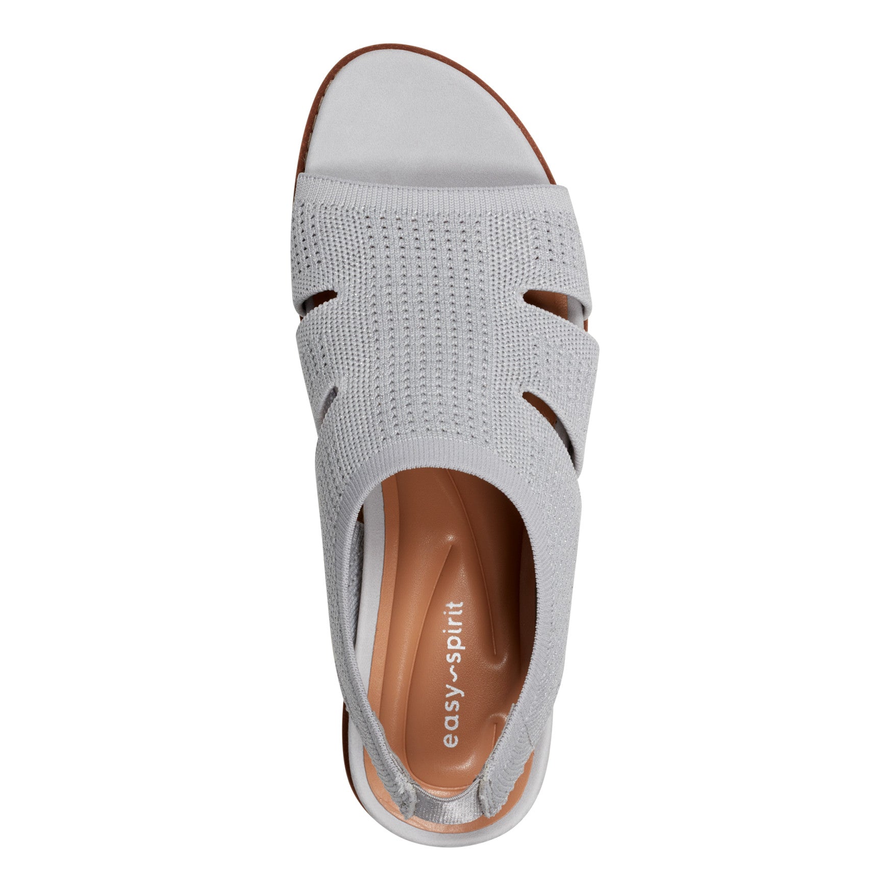 Easy Spirit Winslow Flat Sandals - Light Grey