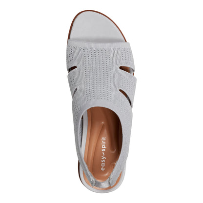 Easy Spirit Winslow Flat Sandals - Light Grey