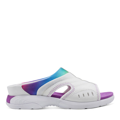 Easy Spirit Traciee Slip On Sandals - White/Rainbow