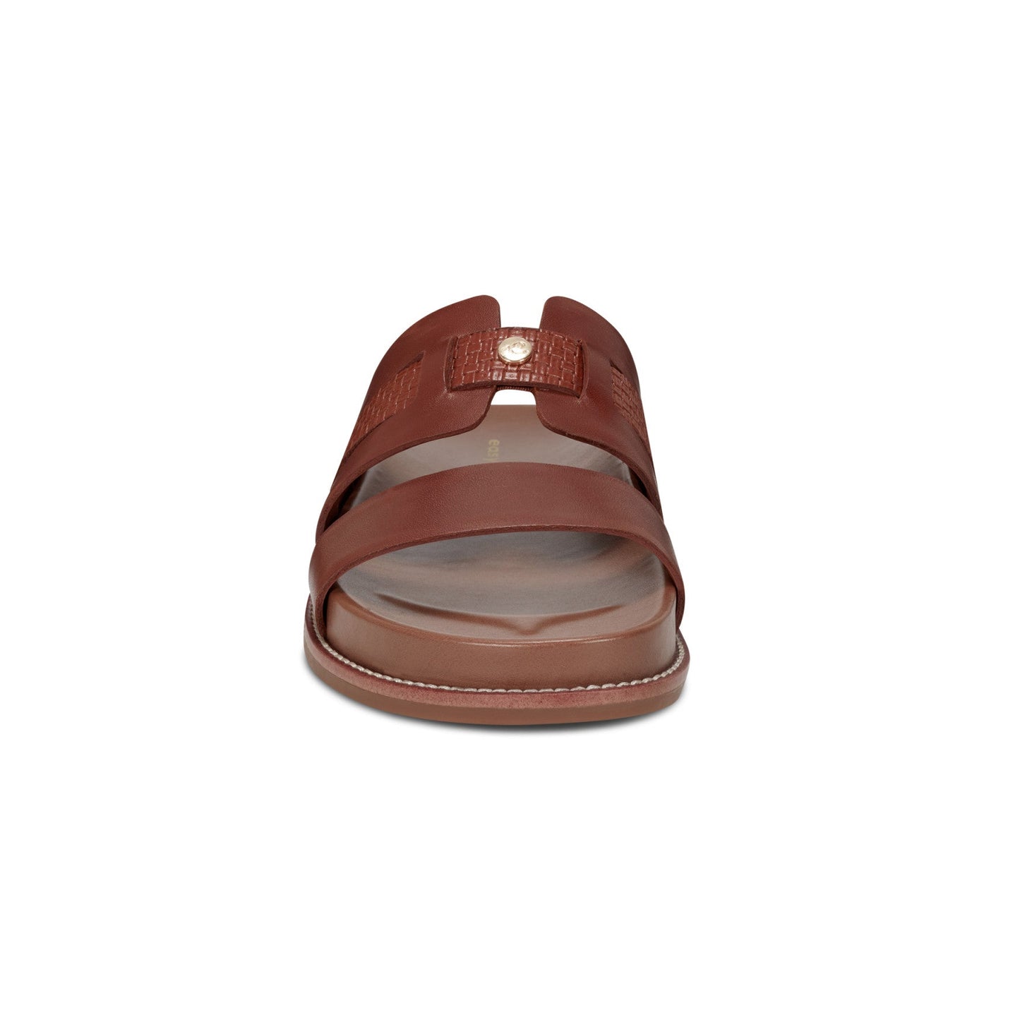 Easy Spirit Trevin Footbed Sandals - Brown Leather