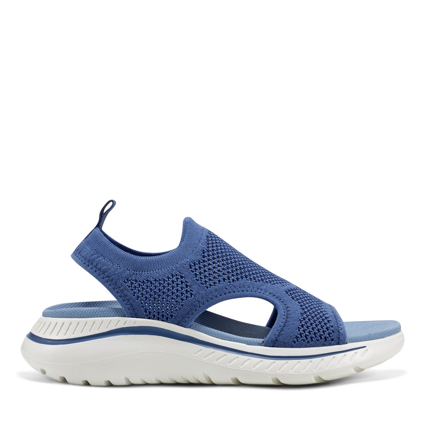 Easy Spirit Alma Slip On Wedge Sandals - Medium Blue