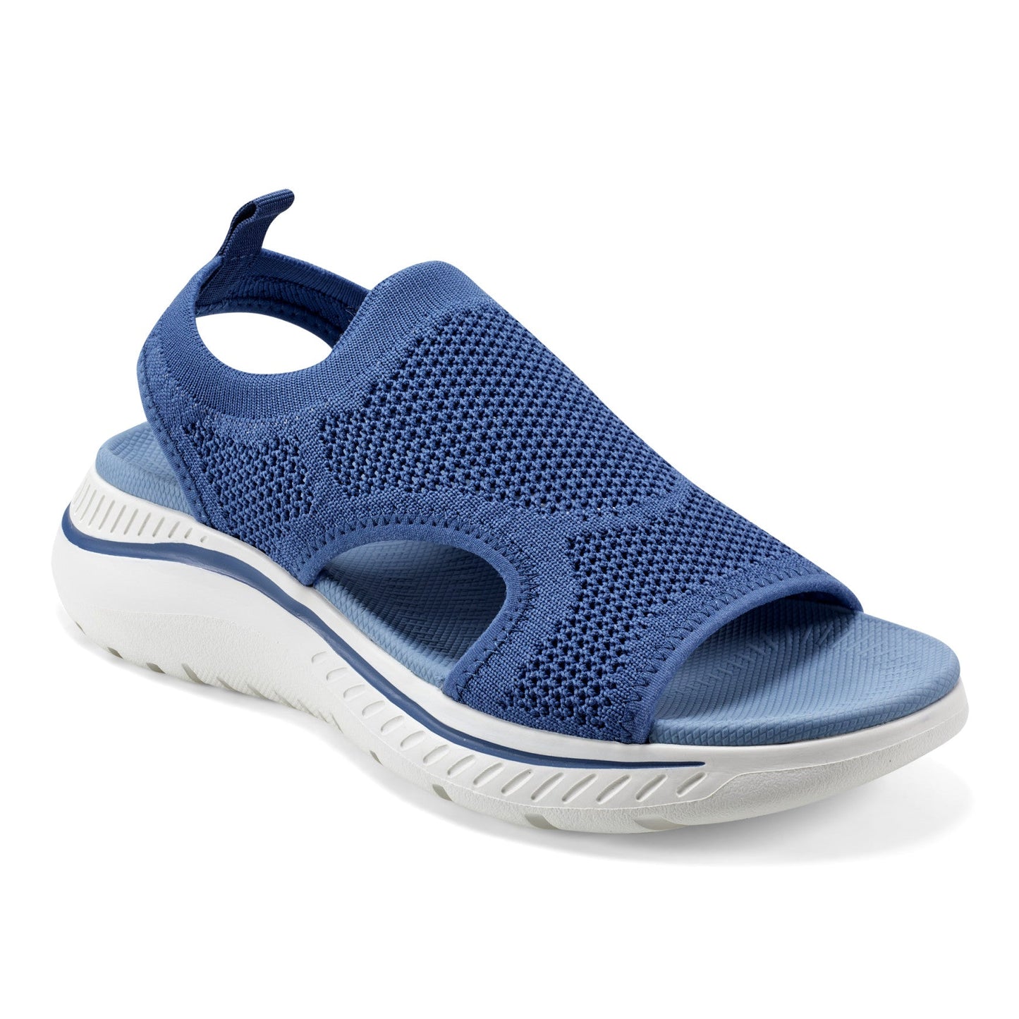 Easy Spirit Alma Slip On Wedge Sandals - Medium Blue
