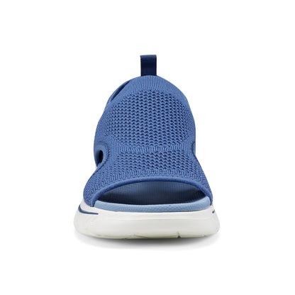 Easy Spirit Alma Slip On Wedge Sandals - Medium Blue