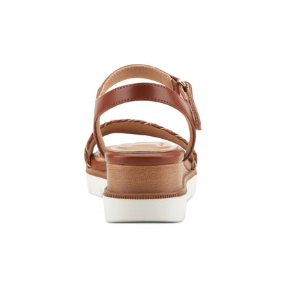 Easy Spirit Edythe Wedge Sandals - Brown