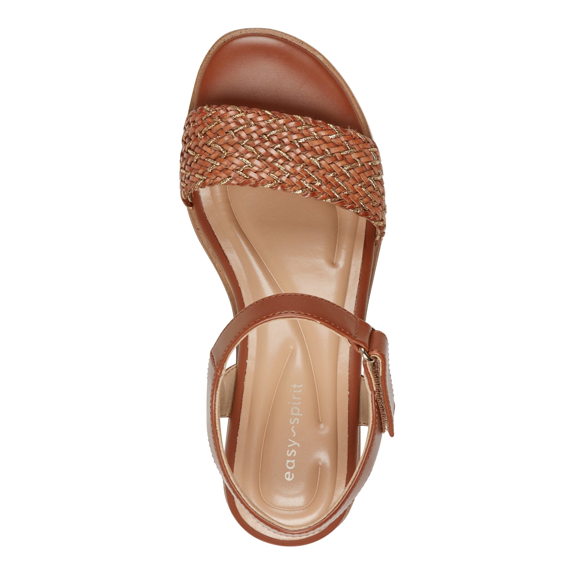 Easy Spirit Edythe Wedge Sandals - Brown