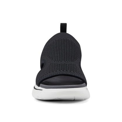 Easy Spirit Alma Slip On Wedge Sandals - Black