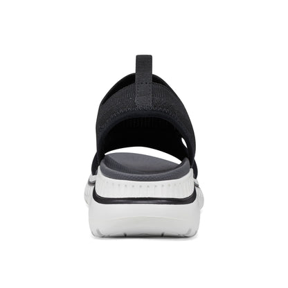 Easy Spirit Alma Slip On Wedge Sandals - Black