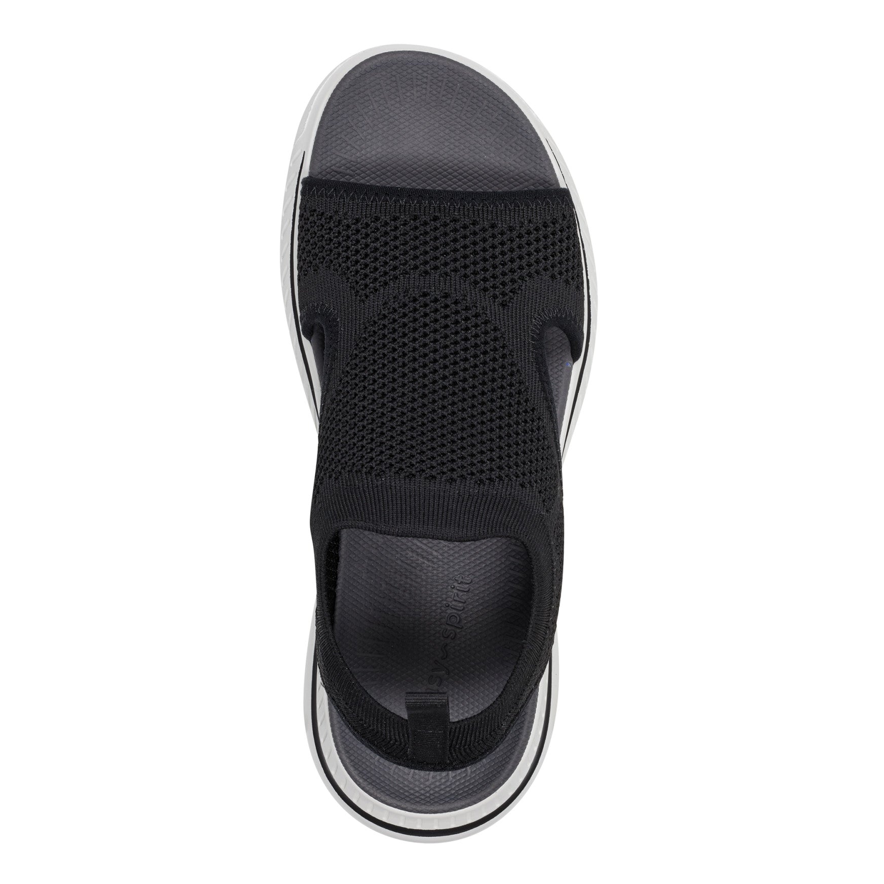 Easy Spirit Alma Slip On Wedge Sandals - Black