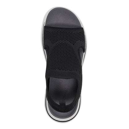 Easy Spirit Alma Slip On Wedge Sandals - Black
