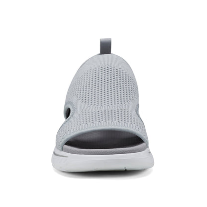Easy Spirit Alma Slip On Wedge Sandals - Medium Grey