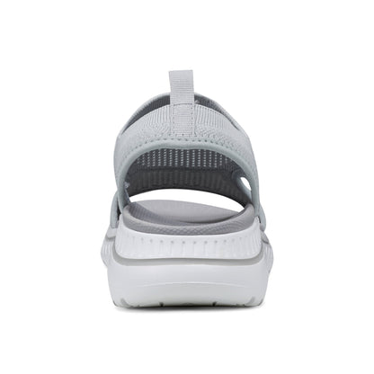 Easy Spirit Alma Slip On Wedge Sandals - Medium Grey