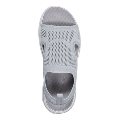Easy Spirit Alma Slip On Wedge Sandals - Medium Grey
