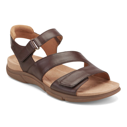 Easy Spirit Mavey Casual Sandals - Dark Brown